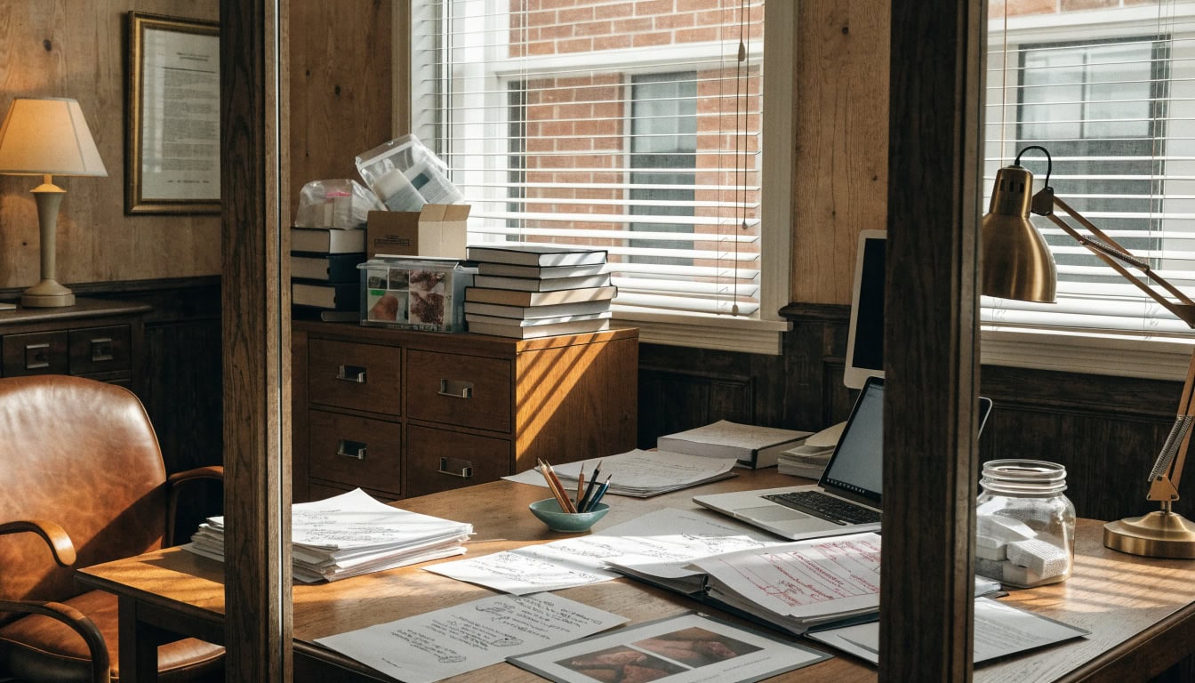 Michigan nursing home negligence attorney reviewing medical records showing bedsores and inadequate care documentation