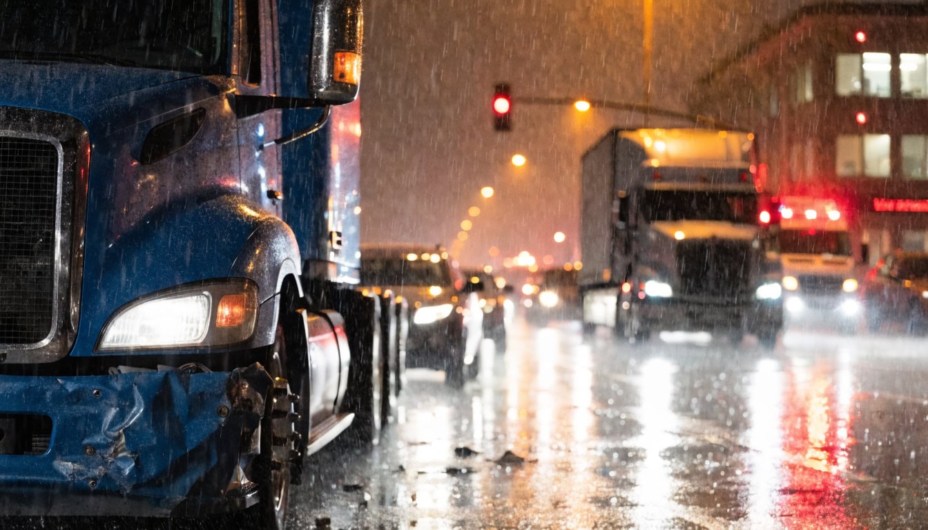 Michigan truck accident lawyer investigating multiple liable parties including trucking company and driver
